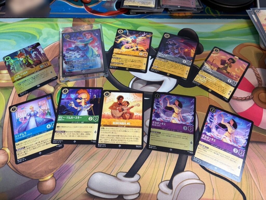 ロルカナ第14弾ハイペリアシティ開封結果：3BOX目の開封結果。ローダーに入れたアリエルのエンチャンテッド