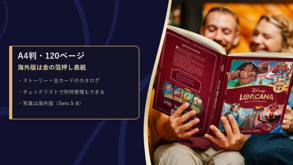 コレクターズガイド 海外版を読んでいる様子